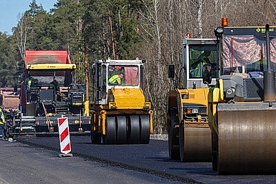 В Лепельском районе идет реконструкция автодороги Р46