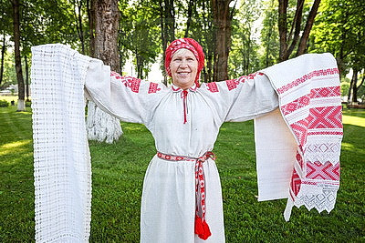 Уникальные рушники создает мастер Марина Гущо из Городка