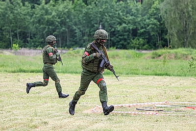 Штурм объекта с беспилотником продемонстрировали на учебно-полевых сборах в БелГУТ