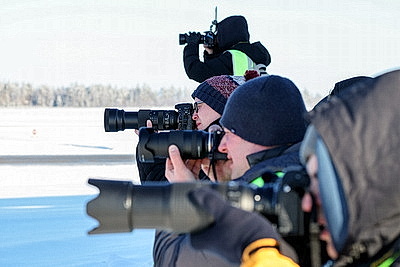 Национальный аэропорт Минск впервые провел зимнюю споттинг-сессию для фотографов