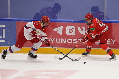 Сборная Беларуси-U18 по хоккею встретилась со сборной России-U17 в серии товарищеских матчей
