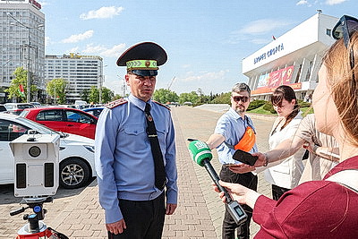 ГАИ Минска тестирует комплекс \"СКАТ\" для контроля скорости средств персональной мобильности
