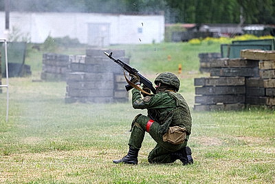 Штурм объекта с беспилотником продемонстрировали на учебно-полевых сборах в БелГУТ