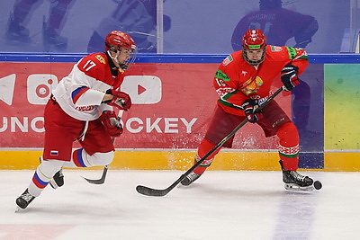 Сборная Беларуси-U18 по хоккею встретилась со сборной России-U17 в серии товарищеских матчей