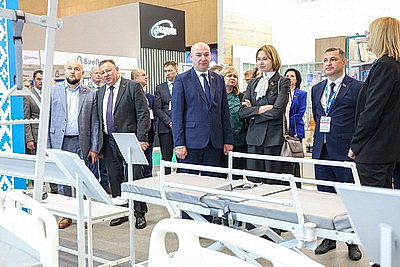Около 200 экспонентов из восьми стран представлены на выставке \"Здравоохранение Беларуси\"