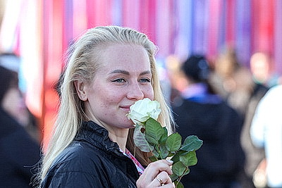 \"Заряд эндорфинами и цветы на финише\". \"Красивый забег\" прошел в Минске