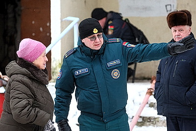 В Витебске спасатели выезжали по сообщению о проседании плиты в квартире многоэтажки