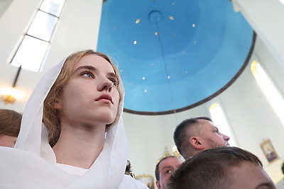 Патриарх Кирилл возглавил Божественную литургию в Свято-Воскресенском соборе Бреста