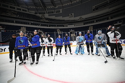 Лукашенко приехал на тренировку хоккеистов \"Динамо-Минск\"