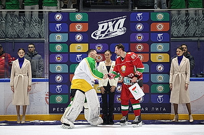 Хоккейная команда Президента победила сборную Гомельской области в матче РХЛ