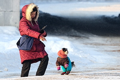 Солнечный январский день в Минске