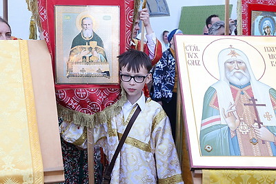 Крестный ход с молитвами к покровителям семьи прошел в Минске
