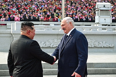 Церемония официальной встречи Лукашенко и Ким Чен Ына прошла в Пхеньяне