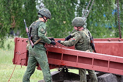 Штурм объекта с беспилотником продемонстрировали на учебно-полевых сборах в БелГУТ