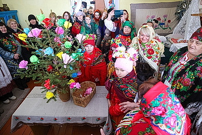 Старинный обряд \"Чырачка\" провели в агрогородке Тонеж