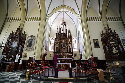 Достопримечательности. Костел Святой Троицы в Гервятах