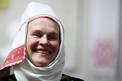 Коллекцию рушников показали гостям Большого театра на Вечере белорусской культуры