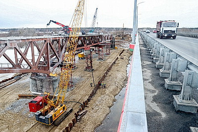 В Речицком районе приступили к реконструкции автомобильного моста через Днепр