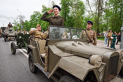 Парад военной техники, памятные акции: 9 Мая в Гомеле