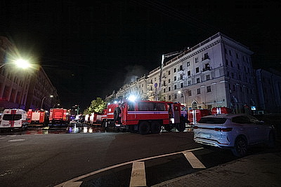 МЧС: пожар на ул.Ленина в Минске ликвидирован, никто не пострадал