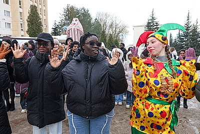 Интернациональная Масленица прошла в Витебском медуниверситете