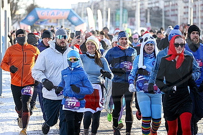 Новогодний \"Забег трезвости\" состоялся 1 января в Беларуси