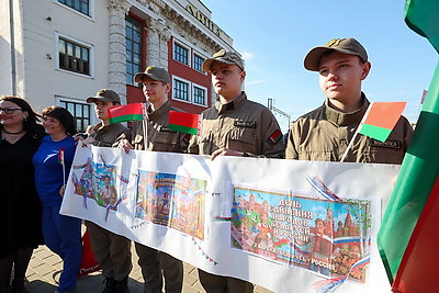 В Орше встретили первый беспересадочный поезд из Смоленска