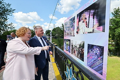 Выставка БЕЛТА \"35 мгновений фестиваля\" открылась в Витебске