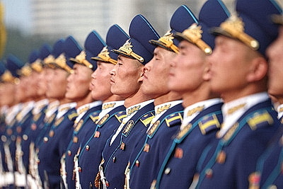 Церемония официальной встречи Лукашенко и Ким Чен Ына прошла в Пхеньяне