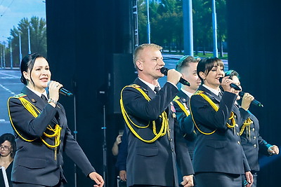 Когда город поет вместе. Фестиваль \"Минск единый\" завершился большим гала-концертом
