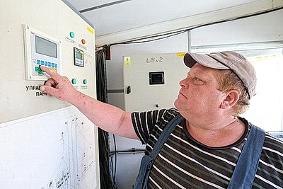 Около 300 тонн зерна в сутки поступает на Медведский хлебоприемный участок в Витебском районе