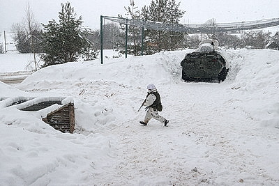 Нападение условного противника отразили бойцы 120-й отдельной мехбригады в ходе проверки ВС