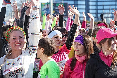 \"Заряд эндорфинами и цветы на финише\". \"Красивый забег\" прошел в Минске