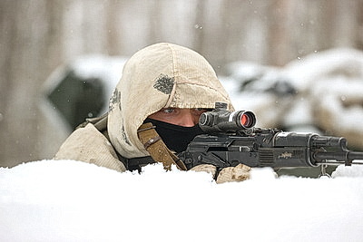 Нападение условного противника отразили бойцы 120-й отдельной мехбригады в ходе проверки ВС