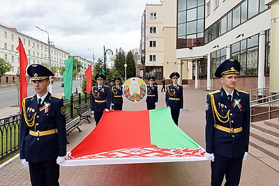 В Витебске прошла церемония празднования Дня государственных флага, герба и гимна