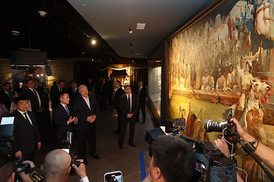 Лукашенко в Улан-Баторе посетил Национальный музей Чингисхана