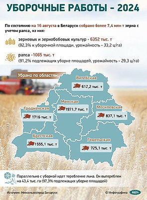 Инфографика. Уборочные работы - 2024