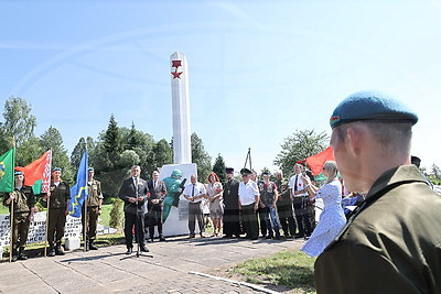 Останки бойцов Красной армии перезахоронили в Лиозненском районе