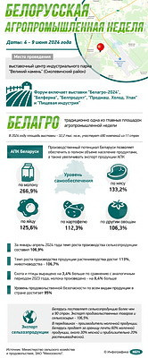 Инфографика. Белорусская агропромышленная неделя