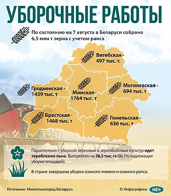 Инфографика. Уборочные работы