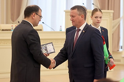 Каранкевич вручил награды за ликвидацию последствий июльской стихии в Гомельской области