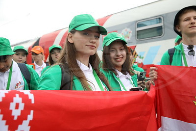 "Поезд Памяти" встретили в Минске