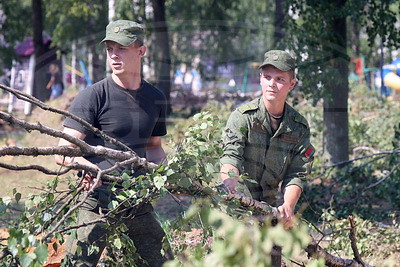 В Осиповичском районе ликвидируют последствия стихии