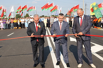 Движение на участке автодороги Центролит-Урицкое-Уваровичи открыли после реконструкции