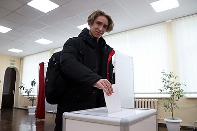 Выборы-2024: голосование на избирательном участке в Могилеве