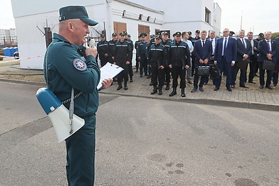 В Минске проходят учения МЧС по ресурсному обеспечению