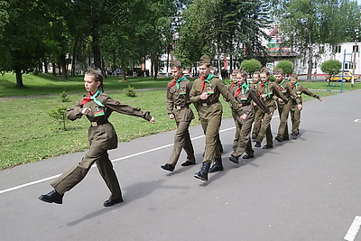 Областной этап военно-патриотической игры "Зарница" прошел в Могилевском кадетском училище