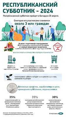 Инфографика. Республиканский субботник - 2024