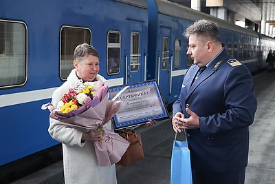 В Минске поздравили 50-миллионного пассажира БЖД