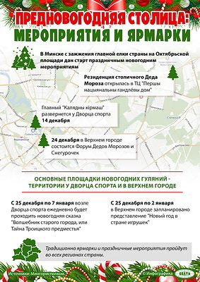 Инфографика. Предновогодняя столица: мероприятия и ярмарки